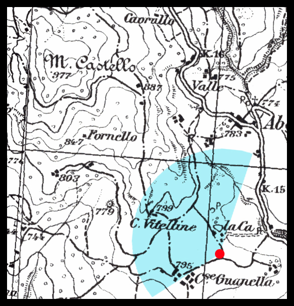 mapa do Monte Castelo