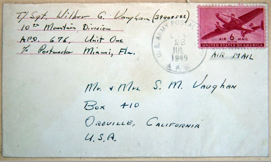 Carta de militar da 10ª Divisão