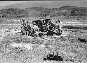 Treinamento da Artilharia da Força Expedicionária Brasileira