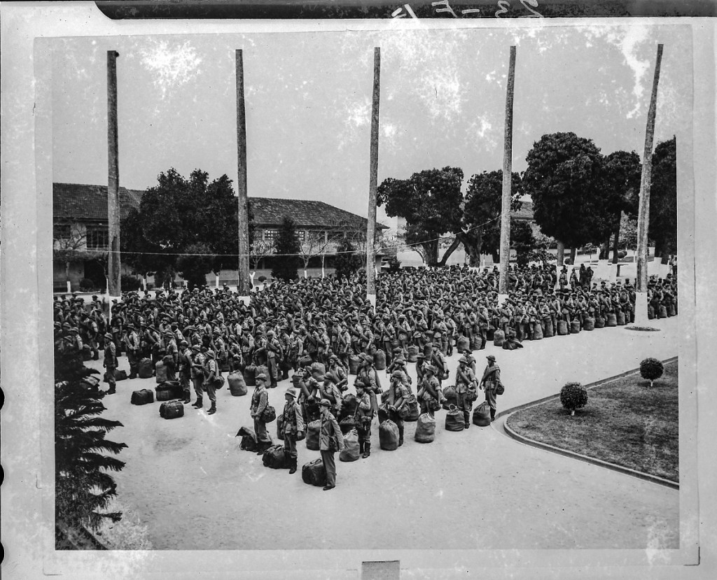 Formatura do contingente febiano no 1º Regimento de Artilharia Pesada Curta  I/1º RAPC 155mm
