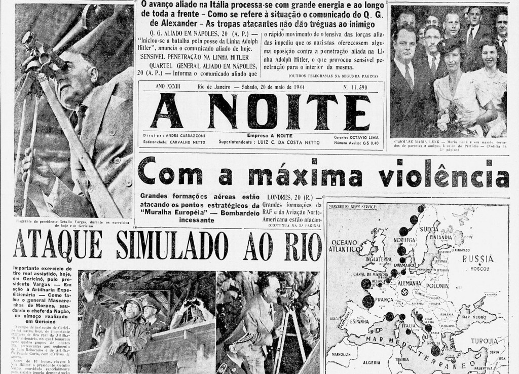 A taque simulado ao Rio