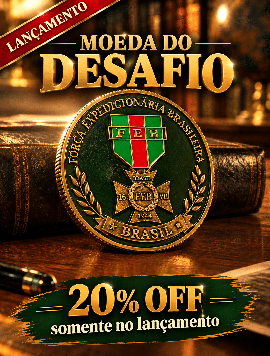 A Moeda do Desafio da Força Expedicionária Brasileira